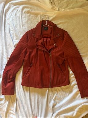 Nº11 Red Moto Jacket - Women